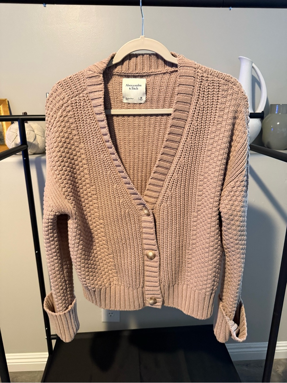 Abercrombie & Fitch Chunky Knit Button Cardigan